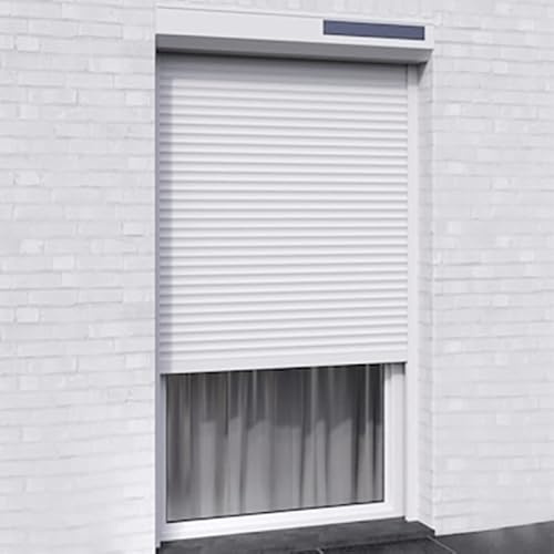 Volet Roulant Solaire H170 cm x L150 cm en Alu Blanc