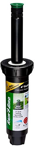 Rain Bird 1804AP8PRS Pressure Regulating (PRS) Professional Pop-Up Sprinkler, Adjustable 0-360° Pattern, 6' - 8' Spray Distance, 4 Pop-up Height