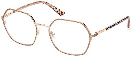 GUESS Damen GU2912 Sonnenbrille, shiny rose gold, 53