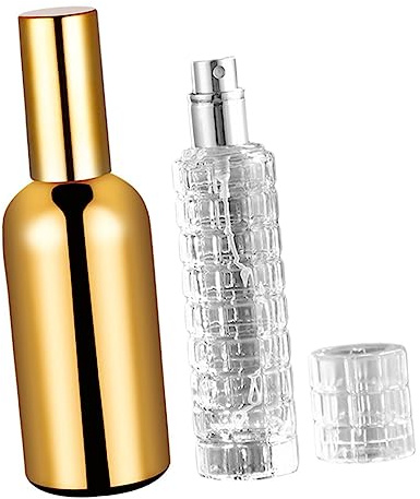 COLLBATH 2Pcs Glass Cocktail Atomizers Empty Spray Bottles for Bitters and Cocktails Bar Essential Sprayer for Home and Kitchen for Vermouth and Martini Mixing