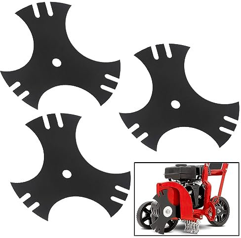 AMTHKNO 3 Pack 9 781-0748-0637 Tri-Star Trencher Blade 5/8 Center Hole Compatible with MTD Craftsman Lawn Mower, Replaces 781-0748 981-0748 40-009 490-105-M017 CMXGZAM105017 - Hardened Steel
