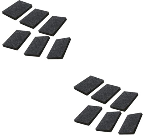 GLEAVI 20pcs Nano Emery Cleaning Sponges for Kitchen Household Use Walnut Scrubbers Natural Sponge