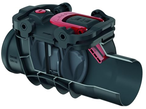 ACO Rückstaudoppelverschl.Triplex DN150 Typ 2, m.2 Klappen und Notverschluss