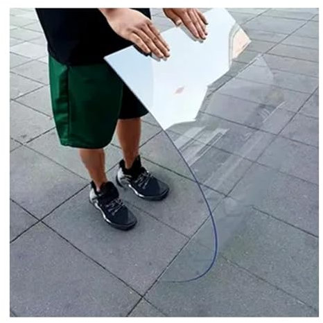 ZLRBN Dachplatten aus Polycarbonat, Transparentes Gewächshausdach, UV- Und Regensicherer Glasersatz, Leicht zu Schneiden (0.8x2m/2.6x6.6ft)