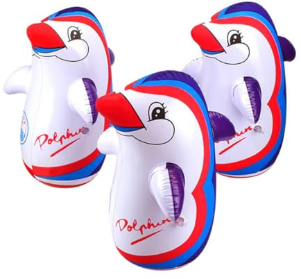 SUPVOX 3pcs Pvc Inflatable Penguin Toys for Boys and Girls Great Ideas for Pool Boys and Girls Toys Tumbler Feature