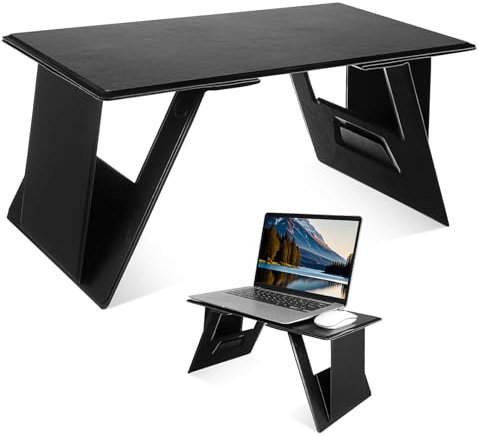 VINTORKY Faltbarer Schoßschreibtisch Für Laptop Auto-Laptop-Tisch Tragbarer Schreibtisch Mit Einstellbaren Winkeln rutschfeste Oberfläche Stabiles Design Für Reisen Und Heimgebrauch