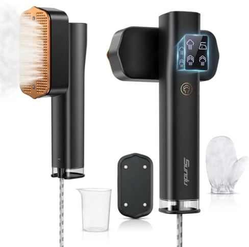 Sundu Clothes Steamer, Portable 2 In 1 Travel Steamer Iron,15s Fast Heat-up, 4 Modes, LED Display, 20 Minutes of Continuous Ironing Handheld Garment Steamer for Travel and Home