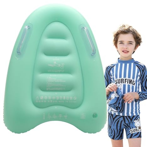 Aufblasbares Bodyboard – mit Griffen, Schwimmanfängerschwimmer, Kinder-Wasserspielzeug mit strapazierfähigem Material | Lustige Sommer-Übungshilfe für Pools, Strände, Seen, Ozeane, zum Erler