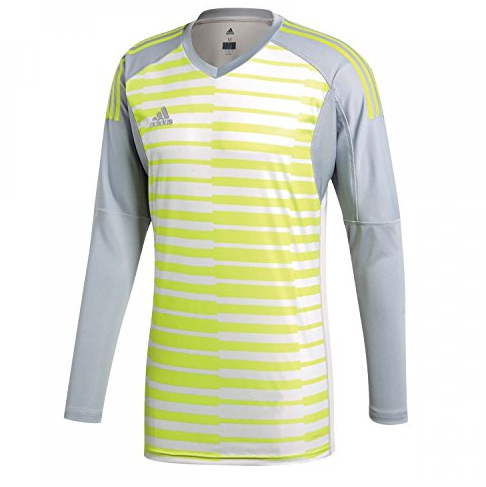 adidas Herren Torwarttrikot AdiPro 18 Goalkeeper Jersey Longsleeve, Light Grey/Grey One F17/Semi Solar Yellow, S, CV6351