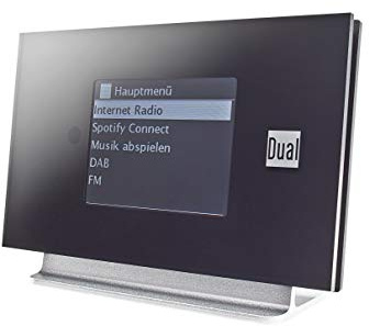 Radiostation • DAB+ • FM-minne • Internetradio • Sändningsfunktion • Bluetooth • AUX-utgång • Färgskärm • Sändningsminne • Radioadapter • Trådlös musikströmning • Spotify • Svart • Dual IR 3A