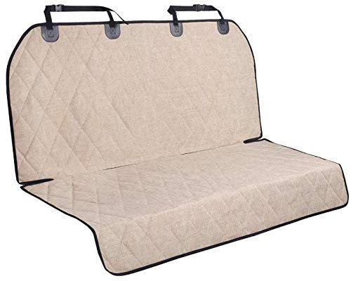 VIVAGLORY Dog Seat Cover Quickcover Dog Seat Protector, Backseat Cover for Car, Back Rear Backseat Bench Protector, Standard, Heather Khaki
