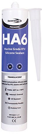 4x Bond It Clear HA6 RTV Silicone Sealant Marine Aquarium Safe Water Fish Tank