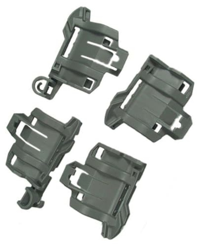Jeu de 4 attaches pour fixation de panier d'origine Lave-vaisselle 00611473 BOSCH