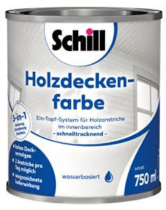 Schill Holzdeckenfarbe weiß (0,75 Liter)