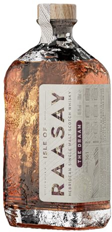 Isle of Raasay Single Malt Scotch Whisky - The Draam | 46.4% ABV, 70 CL | Small-batch Island Scottish Whisky - Lightly Peated | Distilled, Matured and Bottled at Raasay Distillery