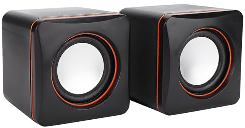 Haut-parleurs D'ordinateur pour PC de Bureau, Ordinateur Portable, Haut-parleur Stéréo Externe Alimenté par USB, Volume Fort, Basses Riches, Prise Audio 3,5 Mm pour Ordinateur Portable, Bureau(#1)
