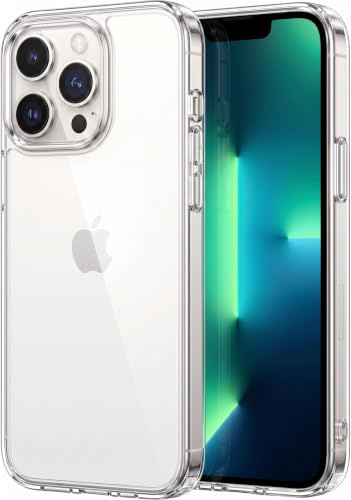 Oprimio Kristallklar Hülle für iPhone 13 Pro [Silikon Hülle] [%100 Durchsichtig] [Deutsche Material] [Ultra Dünn] Klar Handyhülle für Apple iPhone 13 Pro