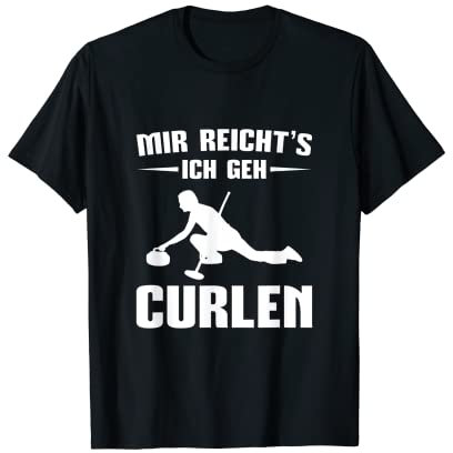 Herren Curlen Wintersport Eisstock Curling T-Shirt