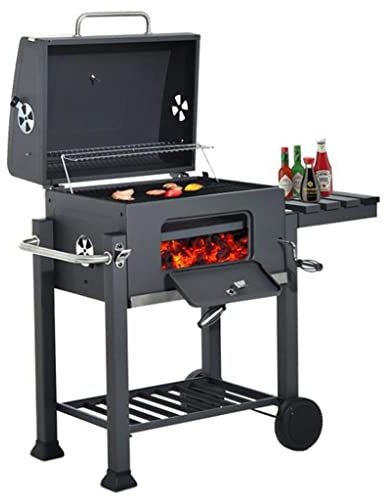 KANBUN Grill Barbecue Picnic Grill Kebab Stufa Forno a Carbone con Griglie BBQ Nere Impermeabili per Cortile Giardino Esterno Double the comfort