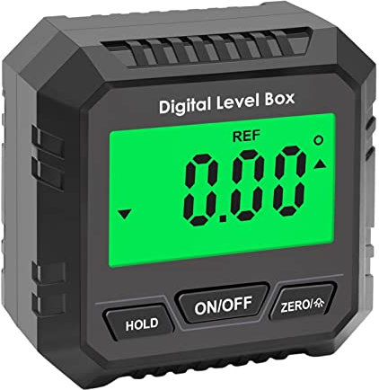 Rianpesn Rilevatore di Angolo di Livello Digitale | Angolo inclinometro goniometro di Livello Digitale,Livello elettronico per Appendere Quadri, falegnami, Misure e Set di Angoli