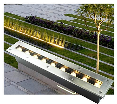 WZYJLyds Rechteck LED-Einbaustrahler for Den Außenbereich 85-265V Bodenleuchte Beleuchten Sie Die Steinmauer, Gang, Terrasse, Garten(rot,36W)