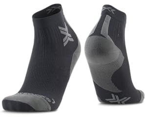 X-Socks Run Discover Knöchelsocken für verbesserten Laufkomfort, fortschrittlichen Schutz mit Atmungsaktivität und Unterstützungstechnologien, ideal für die Thermoregulation - Marine/Schwarz, 45-47