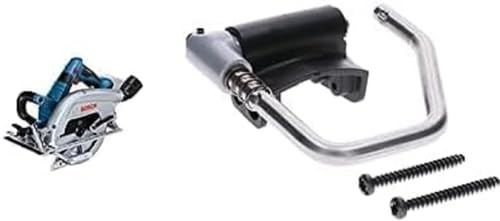 Bosch Professional BITURBO Akku-Kreissäge GKS 18V-70 L (inkl. 1x Sägeblatt) + Sparrenriegel (für GKS 18V-70L, sicheres Aufhängen des Werkzeugs, 95 x 90 mm, Zubehör)