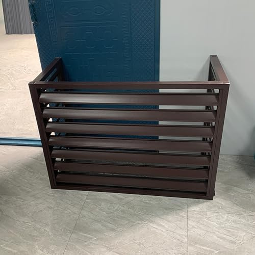 Copri motore condizionatore esterno da giardino, copri condizionatore mini split per unità esterna, staffe condizionatore esterno, robusto e durevole, abbattimento acustico, adatto per giardini ( Colo