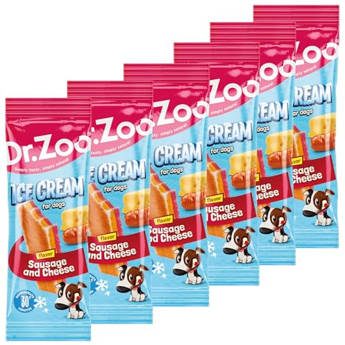 Schecker Hundesnack - HELADO Hunde Kau EIS - 30 Minuten kühlen oder einfrieren - fertig! - Hundeeis - 6 Stück (6, Schinken-Käse)