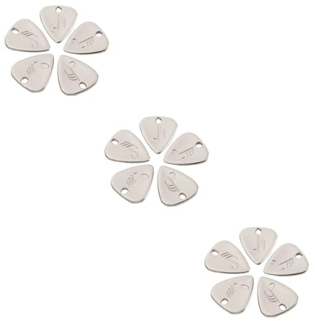 Toyvian 3stücke Metal Gitarrenpicks Klassische Form Plectrum Für Akustische Und Klassische Bassgitarre Ld Mellow Rutschfest Und Kratzfrei