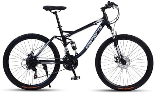 26 Zoll Mountainbike, 24-Gang Fahrrad MTB mit Vollfederung, MTB Dirt Bike für Städte, Arbeitswegen, Reisen in Bergen,26-Spoked-Wheel