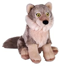 Wild Republic Cuddlekins Eco Mini Wolf, Stuffed Animal, 8 Inches, Plush Toy, Fill is Spun Recycled Water Bottles, Eco Friendly