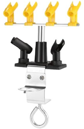 rockible Airbrush-Halter zum Anklemmen, Airbrush-Station-Ständer-Set, 360° drehbar, für bis zu 6 Airbrush-Pistole
