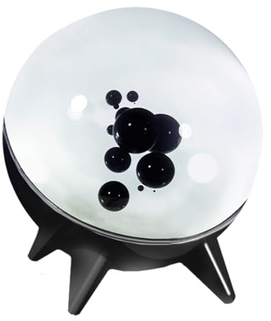 CreativeBlocker Magnetic Fluid Pickup Lampe, Ferrofluid Sound Visualizer, Ferrofluid Tanzt mit mit Musik Rhythmus, Eine Futuristische Dekoration, Kreative Geschenke