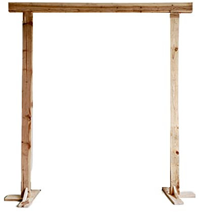 Arche de mariage en bois pour jardin, cour, cérémonie, support carré rustique, intérieur et extérieur, 1,8 m x 1,8 m