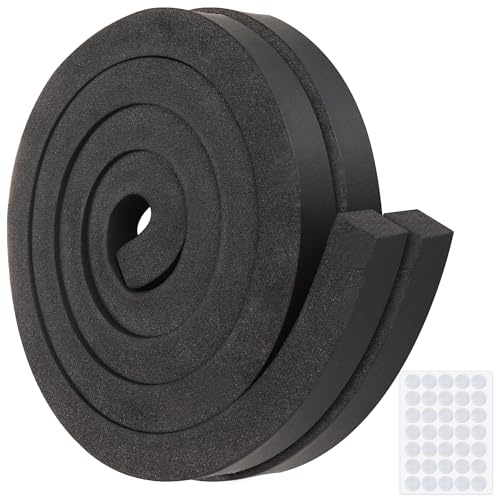 Fivebop 2 rotoli di nastro isolante in schiuma NBR+PVC per condizionatori d'aria, 2,5 x 2,5 cm, 1,8 m, non adesivo, ad alta resilienza, isolante in schiuma isolante per porte e finestre AC
