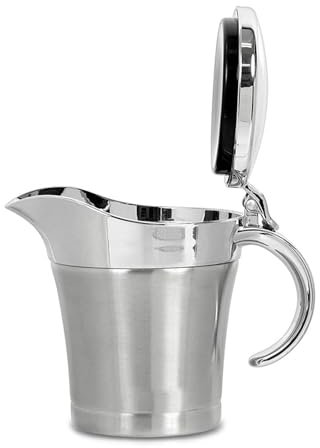 Saucières de bœuf et steak à isolation thermique - Grande capacité - Pots à sauce tomate en acier inoxydable - Tube d'assaisonnement pour fêtes