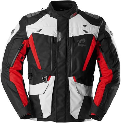 Furygan Herren Apalaches Evo Furygan Apalaches Evo – Motorradjacke Herren Ganzjährig – Wasserdicht, atmungsaktiv – D3O-Protektoren – Abnehmbares Thermofutter – 12 Taschen (1er Pack)