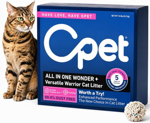 OPET Arena de Tofu para Gatos, Arena aglomerante para Gatos, Tofu y Bentonite, Libre de Polvo y fácil de aglomerar, Control de olores