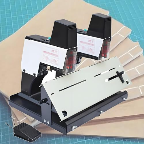 YLANMEI Agrafeuse électrique de Bureau A3, agrafeuse à Plat/à Cheval, 40 Feuilles, Moderne, Aluminium, Automatique, agrafeuse,Double
