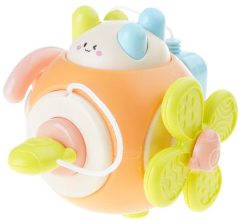 Oxtxuzdm Educational Activity Cube Toy For Kids Cartoon Busy Ball With Multiple Texture Exploration For Toddler Fine Motor Skill Toddler Learning Toy