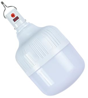 SOLUSTRE Wiederaufladbare LED Campinglaterne mit 1200mah Batterie 18 Leds Kunststoffgehäuse Tragbare Zeltlampe für Outdoor Camping und Nachtangeln 100w Leistung