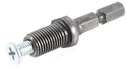 ERYUE Adaptador de Portabrocas de Vástago Hexagonal Acero Negro Rosca 3/8-24UNF para Portabrocas sin Llave Ideal para Entusiastas y Profesionales del Bricolaje Tamaño 6 Mm/10 Mm/13
