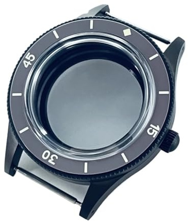 NLNKDTDPAK 40 mm passform for retrokupolformad NH35 NH36 NH34 ETA2824 PT5000 klockfodral med safirkristall lysande keramikram(A1 Gray Bezel,ETA2824 PT5000)