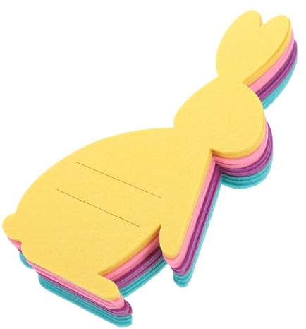 Healeved Set 12 Sacchetti Portaposate a Forma di Coniglietto Pasquale Non Tessuto, Porta Coltelli e Posate per Feste di Compleanno e Decorazioni Tavola di Pasqua, Accessori