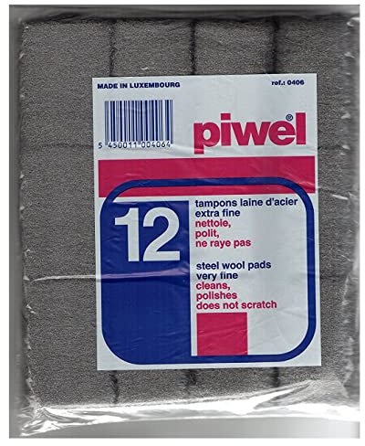 12 Pads aus Stahlwolle extra fein