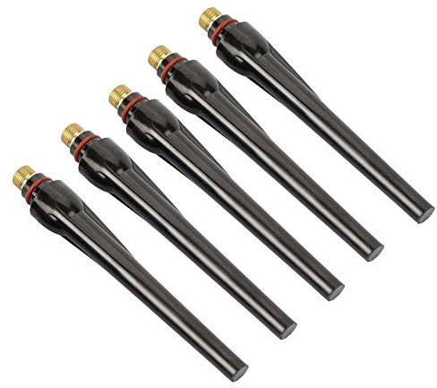 WIG Back Cap Kit 57Y02 57Y03, Industrielles Schweißen Schweißzubehör 57Y04, WIG-Brennerteil Ersatzteil für WP-17/18/26 Schweißbrenner(5pcs 57Y02 （Long）)