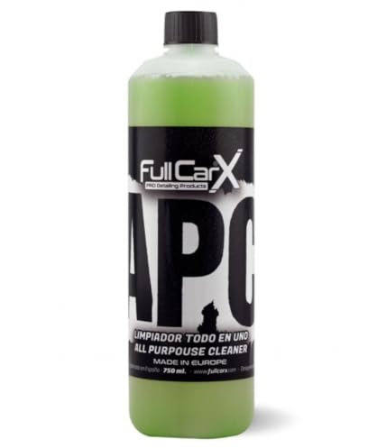 AutoFullCar – APC Concentrato Detergente multiuso ultra-concentrato per interni esterni | Tutto in uno per cerchi, carrozzerie, schizzi, motore e tappezzeria, All Purpouse Cleaner | 750 ml.