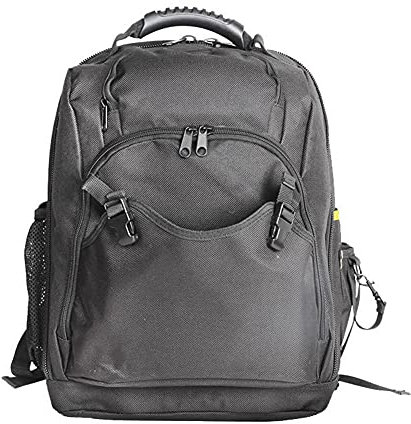 Joyfitness Elektriker-Werkzeugrucksack Aus Canvas Mit Mehreren Fächern, Doppelter Stoffaufbewahrungs-Werkzeugtasche Mit Verstellbarem Schultergurt, Elektriker-Handwerker-Hochleistungs-Werkzeugtaschen