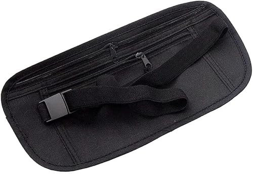 Reise-Geldgürtel Damen und Herren,Versteckte Anti-Diebstahl-Pass-Brusttasche,Schlanke Geheimsicherheits-Reisetasche-Brusttasche Bargeld, Karten, Schlüssel & Reisepass